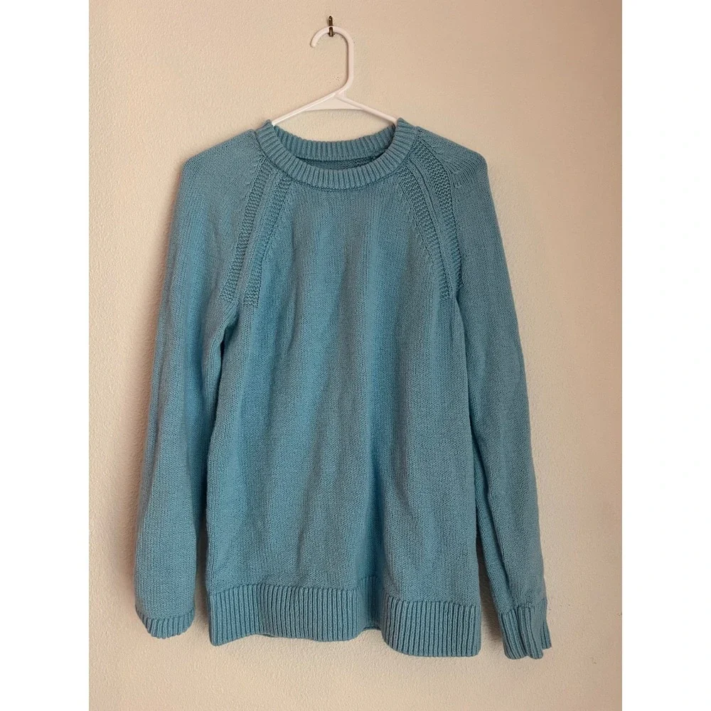 Abercrombie & Fitch Knit Sweater Crew Neck Pullover‎ Casual Blue Small